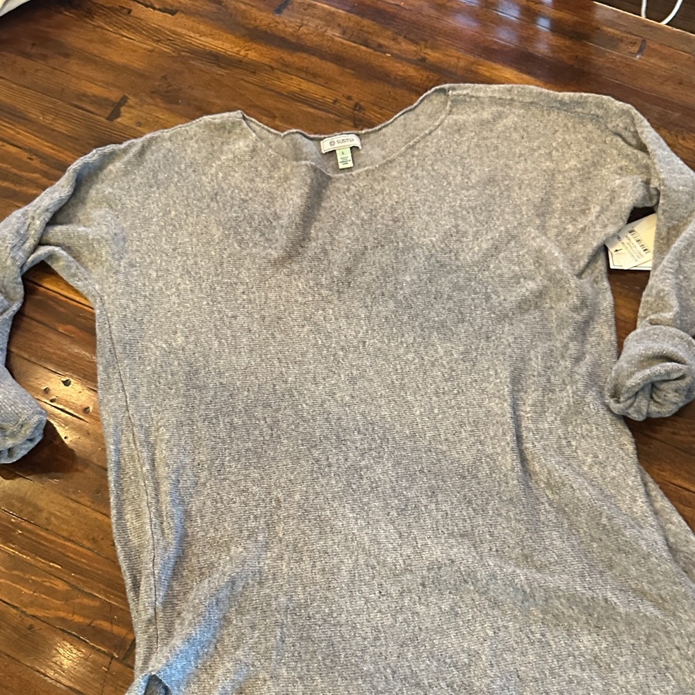 Nordstrom Lightweight Scoop Neck Sweater in Heather Gray